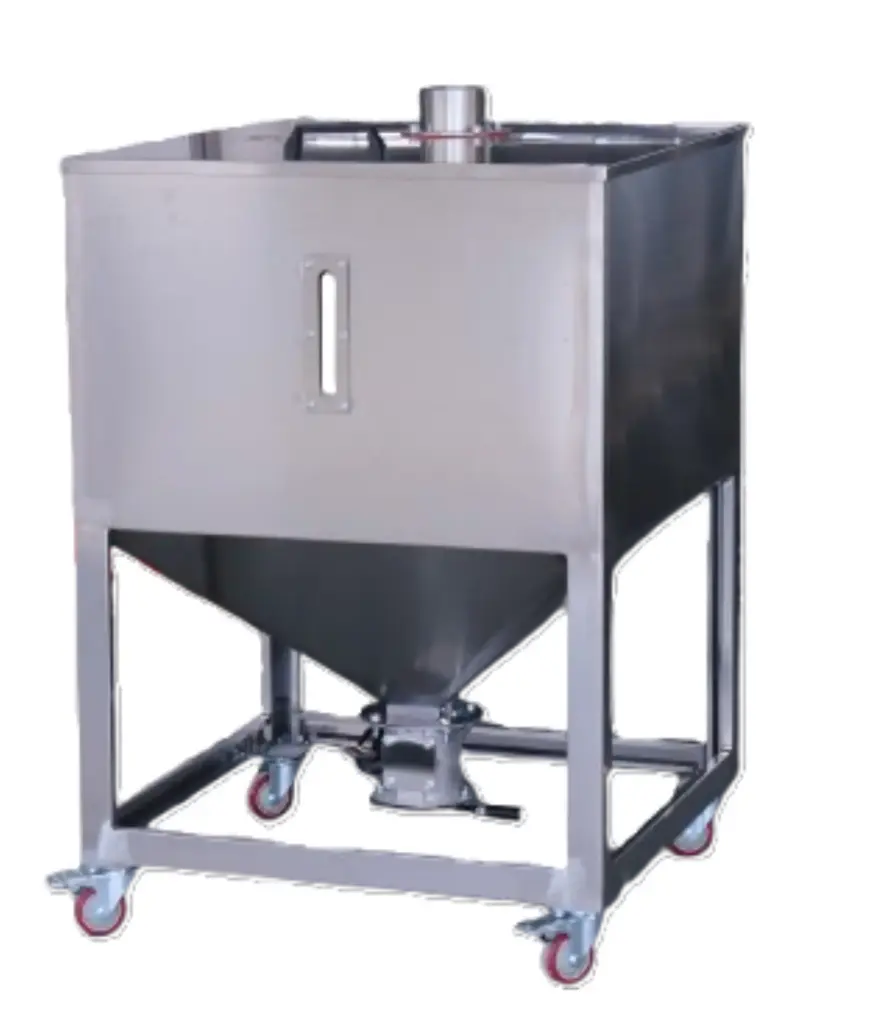 Contenedor almacenamiento acero inox. 100 kg